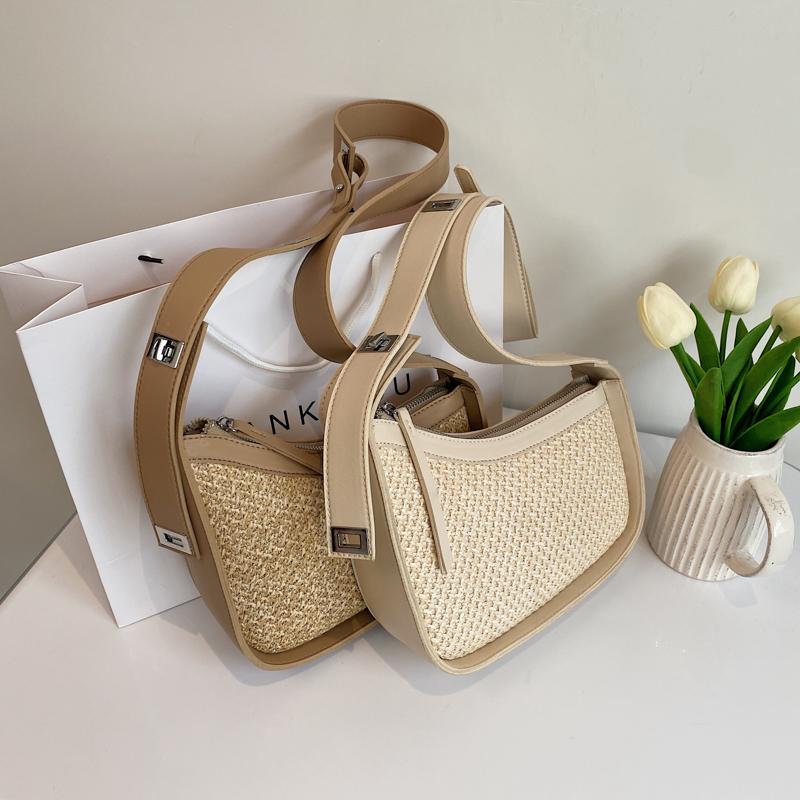 Cross Body Summer Straw Shoulder Crossbody Bags Women 2021 Bohemia Weave Casual Handbag Women's Luxury Fashion Beach Armpit Bag Purses, Beige
Cross Body Summer Straw Shoulder Crossbody Bags Women 2021 Bohemia Weave Casual Handbag Women's Luxury Fashion Beach Armpit Bag Purses, Beige