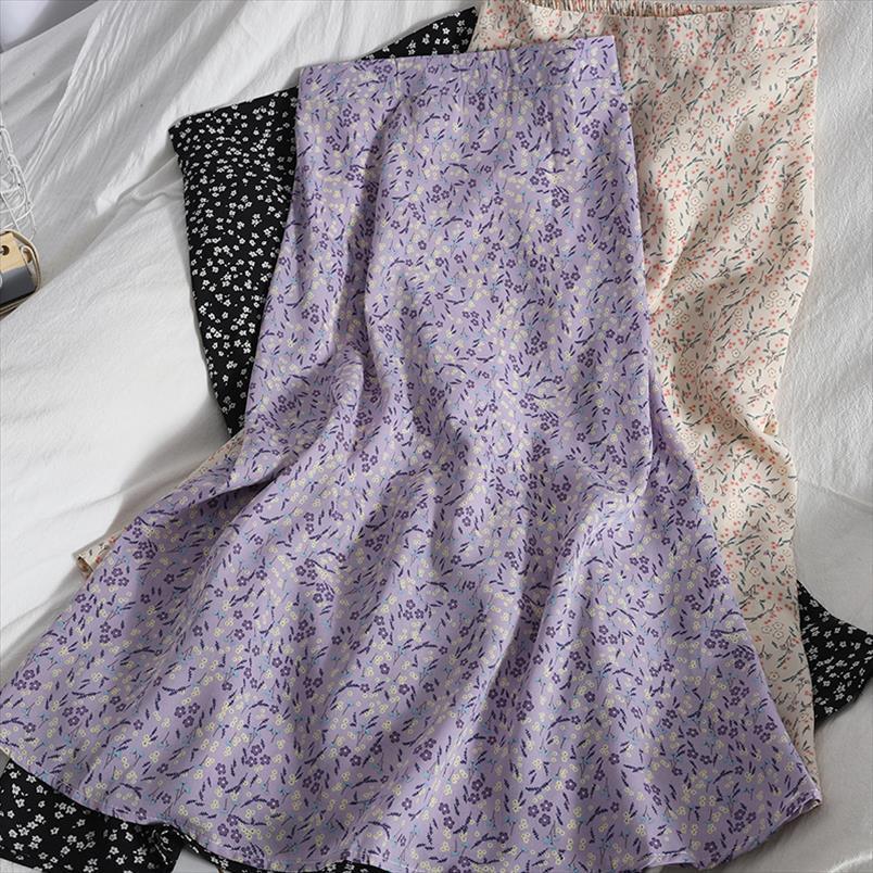 korean summer casual printed midi women skirts beach chiffon vintage sweet floral fashion a line mid calf, Black
korean summer casual printed midi women skirts beach chiffon vintage sweet floral fashion a line mid calf, Black