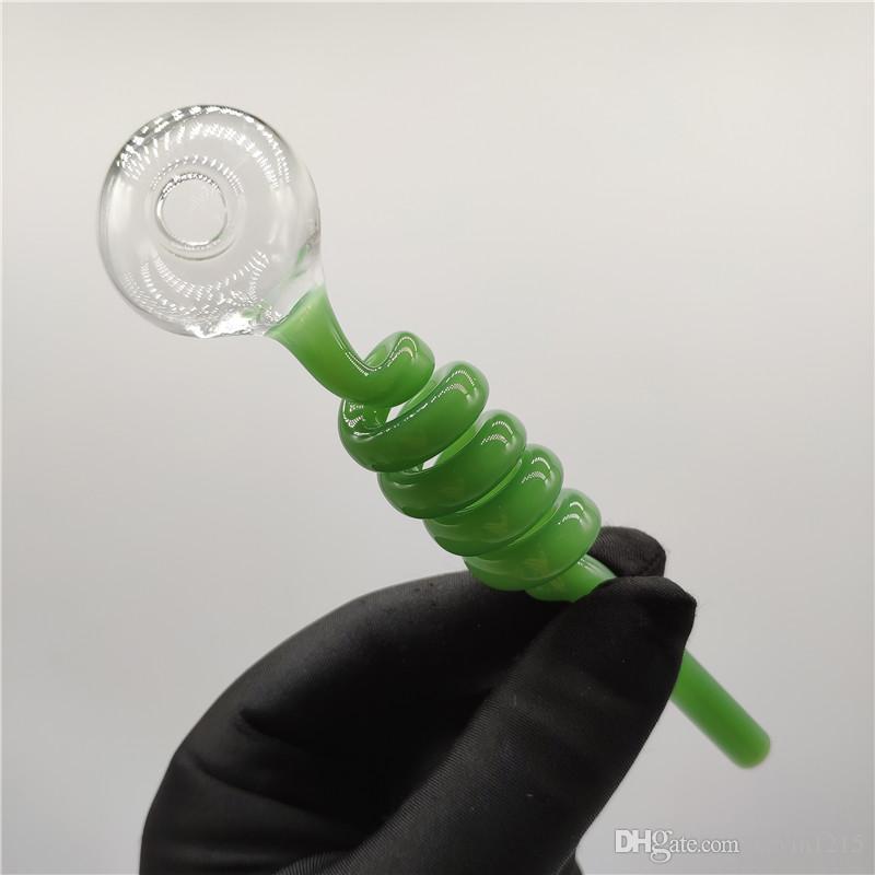Smoking Dogo Spiral Glass Oil Burner Pipe Pyrex Glass Smoking Pipe 14cm Curved Glass Bong Water Pipes with 30mm Ball
Smoking Dogo Spiral Glass Oil Burner Pipe Pyrex Glass Smoking Pipe 14cm Curved Glass Bong Water Pipes with 30mm Ball