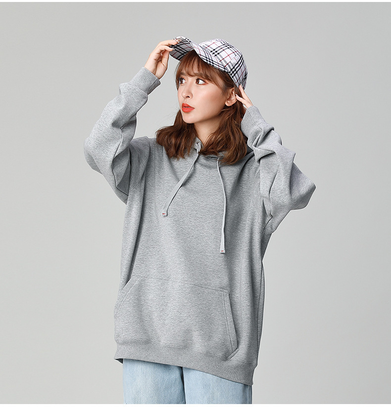 women sweetshirts round neck tops crop teens for girls Oversized Long Sleeve Casual Winter Hoodie Women Streetwear Coat T200723