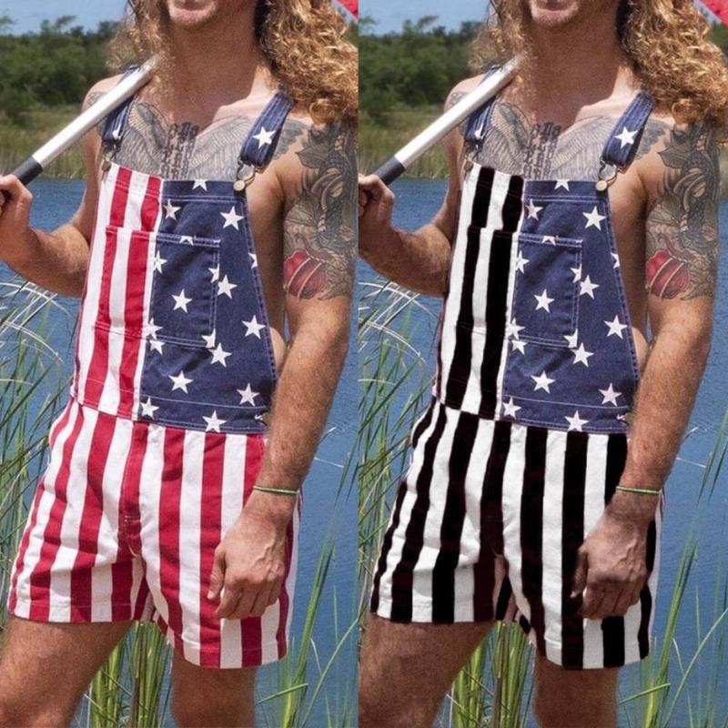 Men's Shorts Bib Pants Casual USA Flag Print Stripe Color Block Daily Fashion Overalls Man Outerwear Holiday Wear Summer Leisure, White;black
Men's Shorts Bib Pants Casual USA Flag Print Stripe Color Block Daily Fashion Overalls Man Outerwear Holiday Wear Summer Leisure, White;black