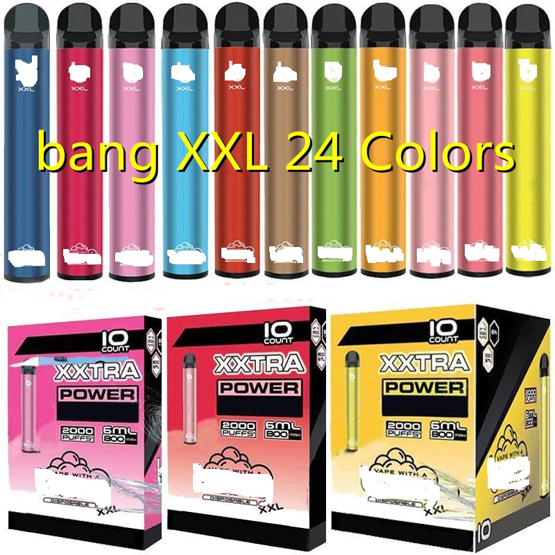 Bang XXL Disposable Vapes XXtra Pen Kit 6% Nic Device 2000 Puffs E-cigarettes 6ml 800mAh Battery Pods Vapors VS Puff Bar Plus XL Randm Dazzle Pro
Bang XXL Disposable Vapes XXtra Pen Kit 6% Nic Device 2000 Puffs E-cigarettes 6ml 800mAh Battery Pods Vapors VS Puff Bar Plus XL Randm Dazzle Pro