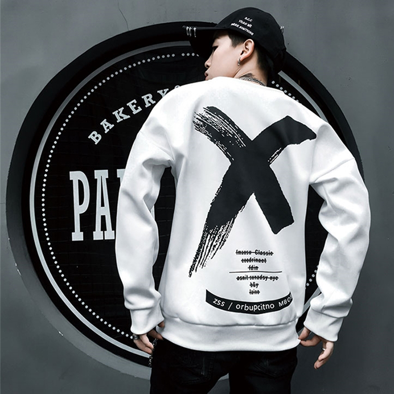 April MOMO Men Letter Print Pullover Sweatshirt Men Women Autumn Hip Hop Casual Hoodies Harajuku Streetwear Hoodies Hombre 201104