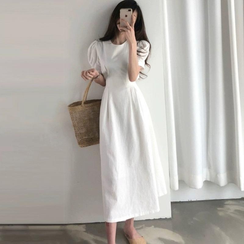 Casual Dresses Summer Dress Korean Chic Lace Up Waist Solid Plus Size White A Line Cotton Linen Women Vestido De Mujer 15279, Black;gray
Casual Dresses Summer Dress Korean Chic Lace Up Waist Solid Plus Size White A Line Cotton Linen Women Vestido De Mujer 15279, Black;gray