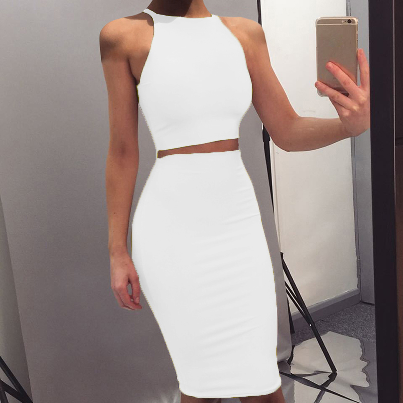 Crop Top And Skirt Two Pieces Dress Set Yellow Club Summer Outfit Sexy Clothes For Women Matching Sets 201102