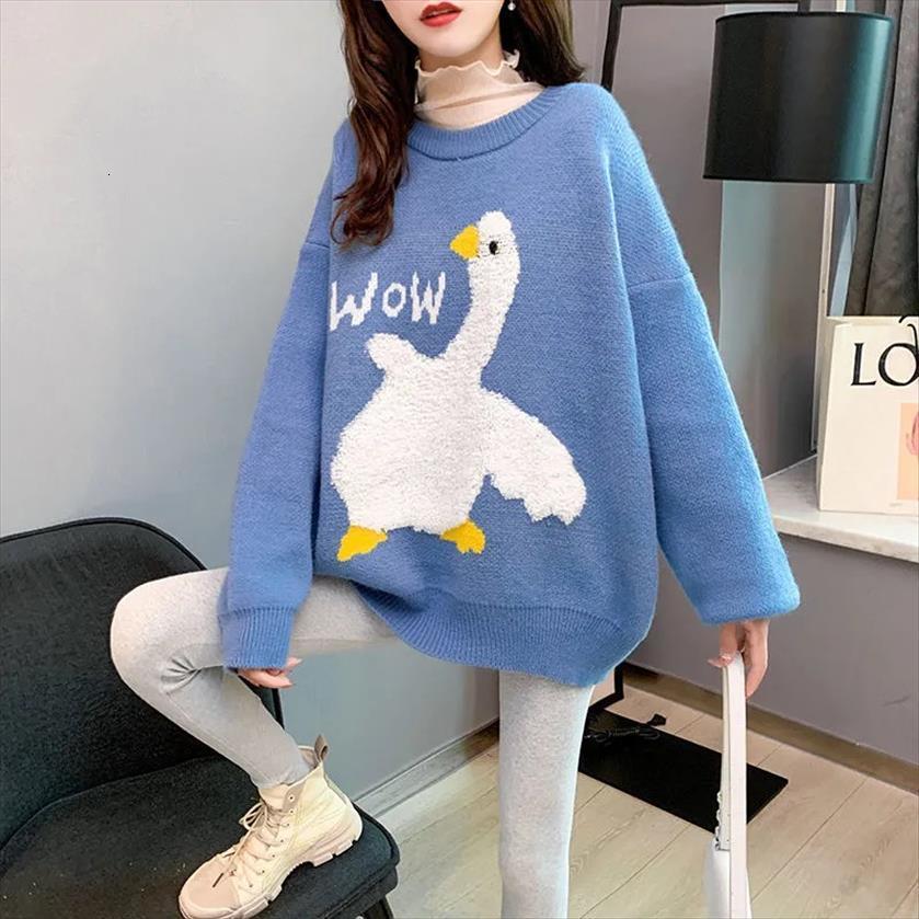 oversized pullover cute wow women sweaters duck animal cartoon knitted loose o neck long sleeve spring autumn winter, White;black
oversized pullover cute wow women sweaters duck animal cartoon knitted loose o neck long sleeve spring autumn winter, White;black