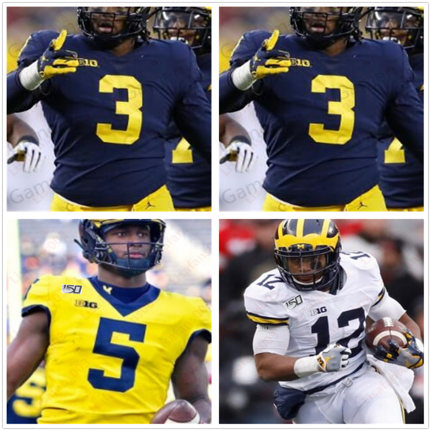 Michigan Wolverines Football stitched Jersey College 150th Shea Patterson Dylan McCaffrey Zach Charbonnet Tom Brady women men youth, Black
Michigan Wolverines Football stitched Jersey College 150th Shea Patterson Dylan McCaffrey Zach Charbonnet Tom Brady women men youth, Black