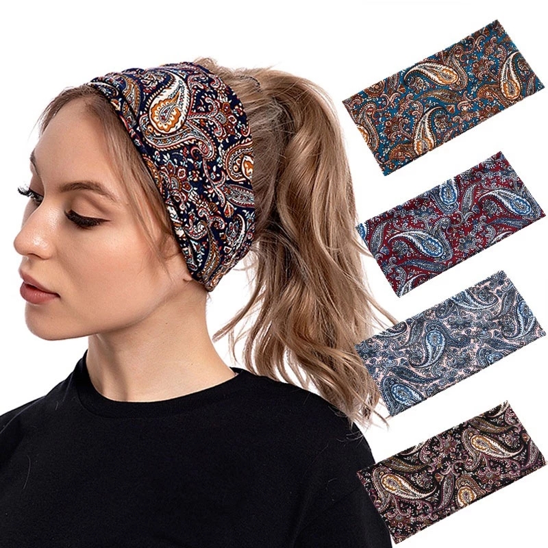 Fashion Cashew Flower Wide-Brim Headband Printed Retro Women's Sports Hair Bands Summer Headwear Accessories
Fashion Cashew Flower Wide-Brim Headband Printed Retro Women's Sports Hair Bands Summer Headwear Accessories