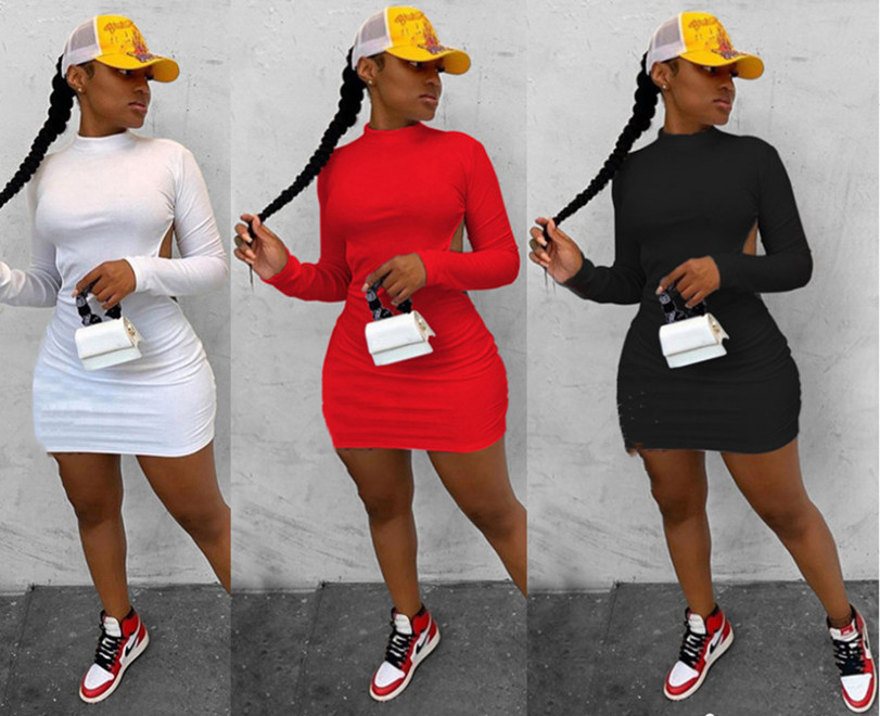 Women sexy mini dresses backless 2XL casual summer fashion night club crew neck solid color above the knee Skirt long sleeve clothes 3890, Customize(random delivery)
Women sexy mini dresses backless 2XL casual summer fashion night club crew neck solid color above the knee Skirt long sleeve clothes 3890, Customize(random delivery)