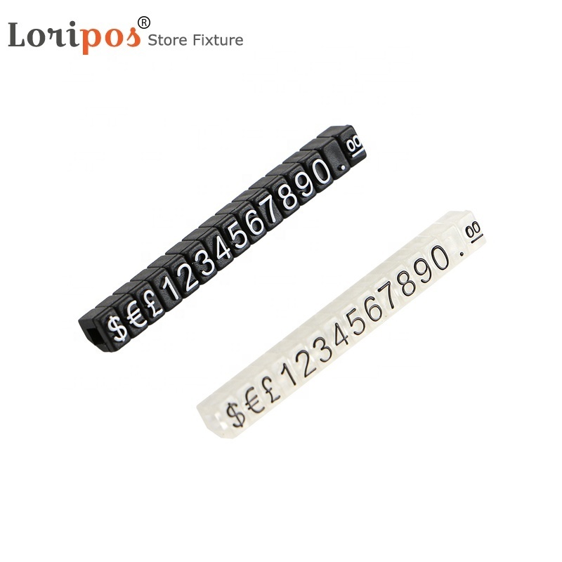Black Pricing Tag Display Jewellery Tags Price Cube Kit