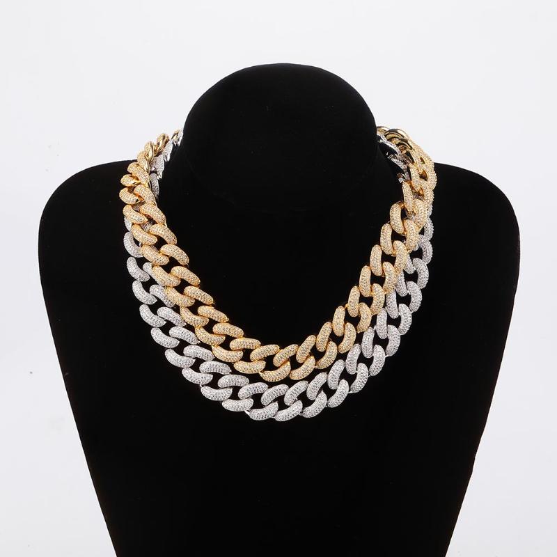 Chains 2021 European And American Style 14&20mm High Quality +CZ Miami Cuban Chain Iced Necklace Men Women Jewelry For Gift, Silver
Chains 2021 European And American Style 14&20mm High Quality +CZ Miami Cuban Chain Iced Necklace Men Women Jewelry For Gift, Silver