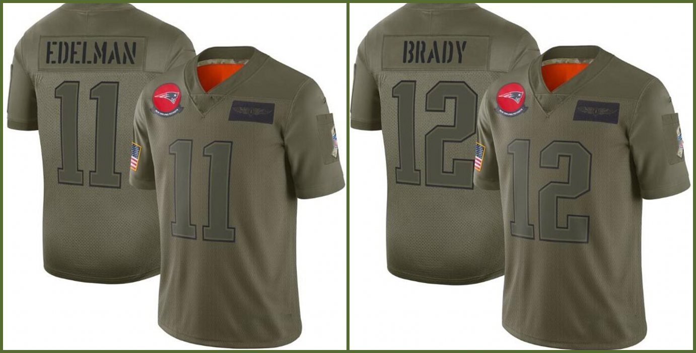 New EnglandPatriotsMen #12 Tom Brady 11 Julian Edelman Women Youth Salute to Service Jersey
New EnglandPatriotsMen #12 Tom Brady 11 Julian Edelman Women Youth Salute to Service Jersey
