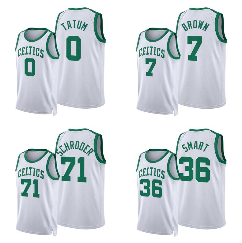 Basketball jersety Jayson Tatum #0 Larry Bird #33 Jaylen Brown #7 Marcus Smart #36 Schroder #71 Horford #42 BostonCity 2021-22 white jerseys in stock, With logo
Basketball jersety Jayson Tatum #0 Larry Bird #33 Jaylen Brown #7 Marcus Smart #36 Schroder #71 Horford #42 BostonCity 2021-22 white jerseys in stock, With logo