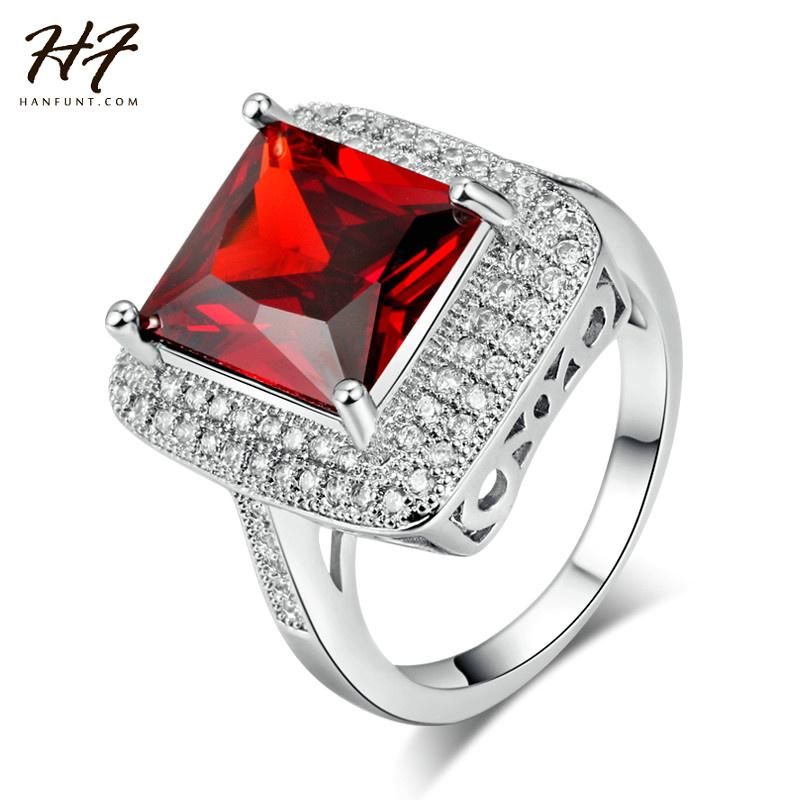 Cluster Rings Sliver Color Classical Square Red Crystal Inlay Jewelry For Women As Chirstmas Gift R482, Golden;silver
Cluster Rings Sliver Color Classical Square Red Crystal Inlay Jewelry For Women As Chirstmas Gift R482, Golden;silver