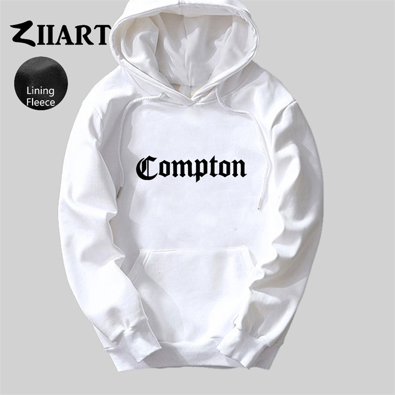 Man compton hoodie letter hoodies sweatshirts pullover unisex mens tops Boy men fleece winter clothes Gothic Hip Hop Rap ZIIART 201020