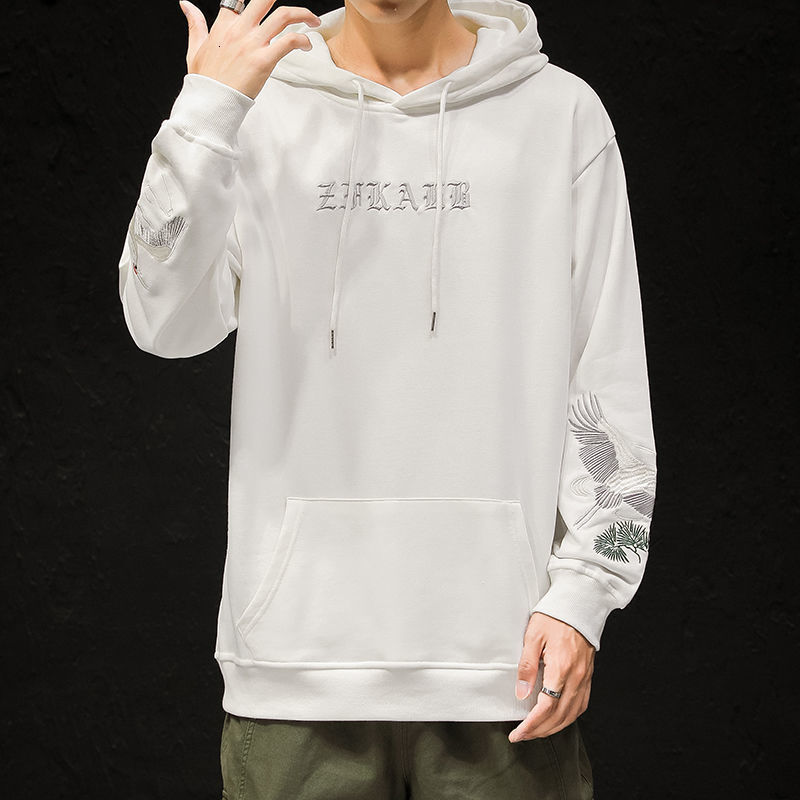 MrGoldenBowl Chinese Style Embroidered Men Hoodies Autumn New Men's Hooded Sweatshirts Man Streetwear Casual Pullovers 201020