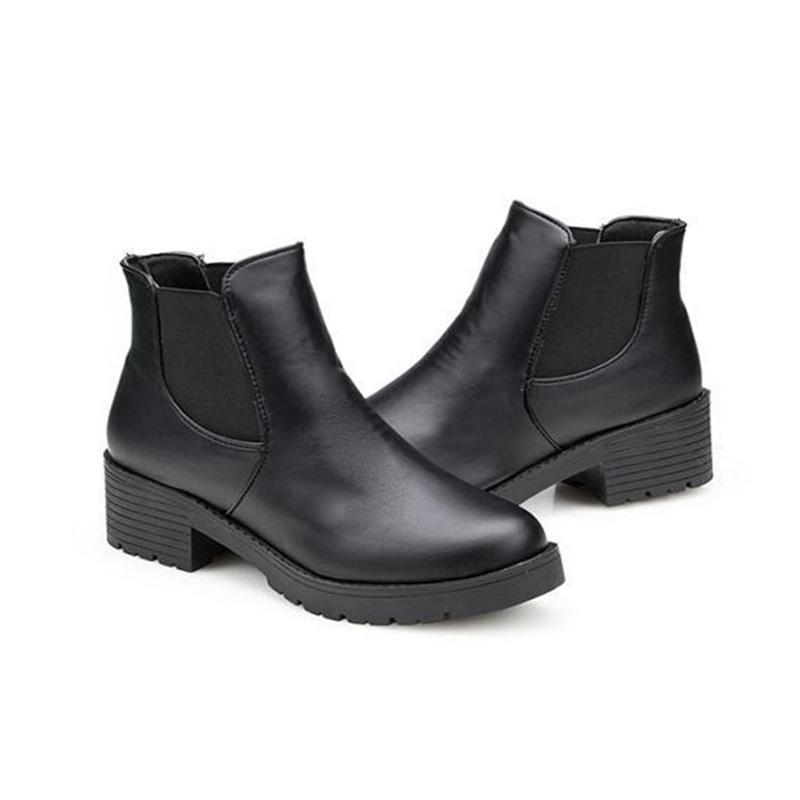 Boots Autumn Winter Women Ankle For Thick Heels Slip On Ladies Shoe Boot Bota Feminina Elastic Band Comfortable, Black
Boots Autumn Winter Women Ankle For Thick Heels Slip On Ladies Shoe Boot Bota Feminina Elastic Band Comfortable, Black