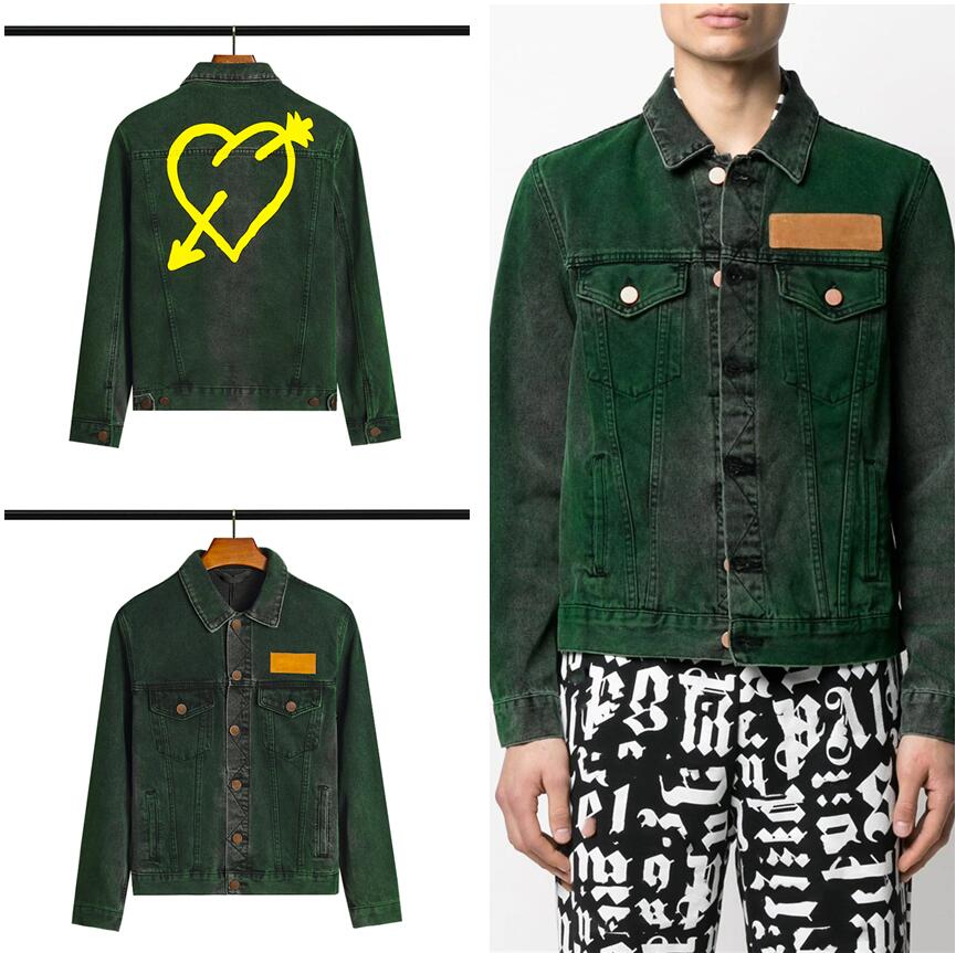 Men jacket Palm A designer green Love print denim tracksuit palmss heart piercing arrow denims jackets angels Washed greens Outerwear, Black;brown
Men jacket Palm A designer green Love print denim tracksuit palmss heart piercing arrow denims jackets angels Washed greens Outerwear, Black;brown
