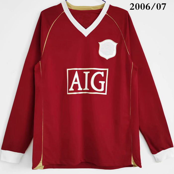 Top 2006/07 RETRO soccer jerseys VINTAGE CLASSIC RONALDO 7 ROONEY 10 Scholes 18 BECKHAM camisa 2008/09 football shirt camiseta 86 futbol shirts de long sleeve foot 96/97, 1996/97 home long sleeve custom
Top 2006/07 RETRO soccer jerseys VINTAGE CLASSIC RONALDO 7 ROONEY 10 Scholes 18 BECKHAM camisa 2008/09 football shirt camiseta 86 futbol shirts de long sleeve foot 96/97, 1996/97 home long sleeve custom