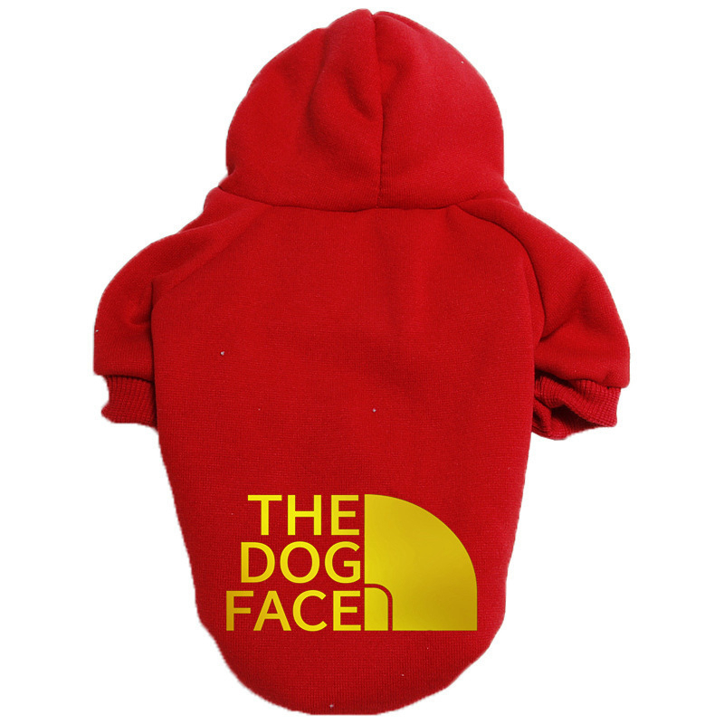 Designer Pet Clothes Sweater Dog Apparel Four Seasons Medium and Large Dogs Hoodie The Doggy Face Labrador French Bulldog Jacket Clothing 20 Color Who
