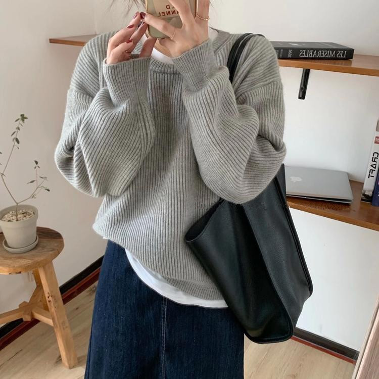 Lady Designer Sweaters Autumn Loose O-Neck Womens Knitted Sweater Regular Winter Clothes for Women Warm Pullovers Argyle, White
Lady Designer Sweaters Autumn Loose O-Neck Womens Knitted Sweater Regular Winter Clothes for Women Warm Pullovers Argyle, White