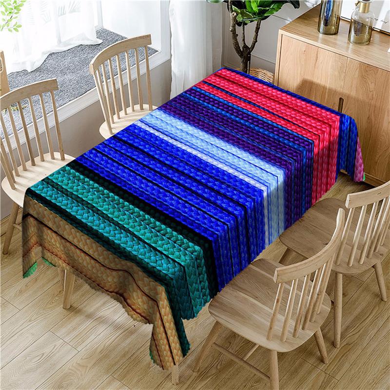 3d Striped Plaid Splice Pattern Waterproof Tablecloth Color Box Thicken Rectangular and Round Table Cloth for Wedding, Style a
3d Striped Plaid Splice Pattern Waterproof Tablecloth Color Box Thicken Rectangular and Round Table Cloth for Wedding, Style a