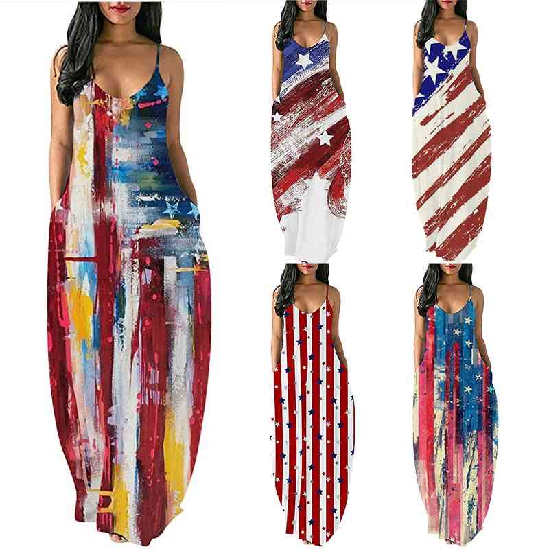 2021 summer new beach dress with star print
