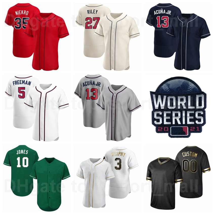 Baseball 2021 World Series 13 Ronald Acuna Jr Jersey 20 Marcell Ozuna 1 Ozzie Albies 7 Dansby Swanson 8 Eddie Rosario 5 Freddie Freeman Team Blue Red White Grey Beige, Women cool base
Baseball 2021 World Series 13 Ronald Acuna Jr Jersey 20 Marcell Ozuna 1 Ozzie Albies 7 Dansby Swanson 8 Eddie Rosario 5 Freddie Freeman Team Blue Red White Grey Beige, Women cool base