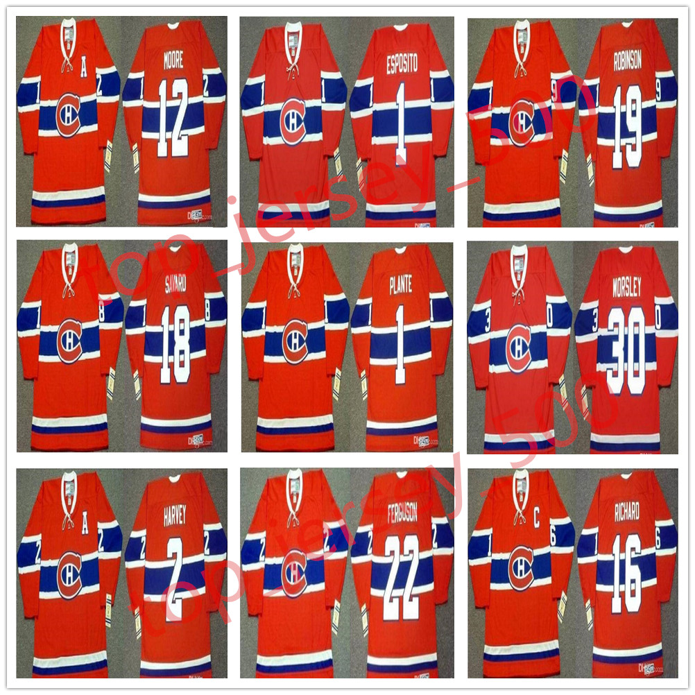 Vintage Montreal Canadiens Jersey 5 Guy Lapointe 1 Jacques Plante 12 Dominic Moore 2 Doug Harvey 16 Henri Richard Bob Gainey Custom Hockey, As shown in illustration
Vintage Montreal Canadiens Jersey 5 Guy Lapointe 1 Jacques Plante 12 Dominic Moore 2 Doug Harvey 16 Henri Richard Bob Gainey Custom Hockey, As shown in illustration