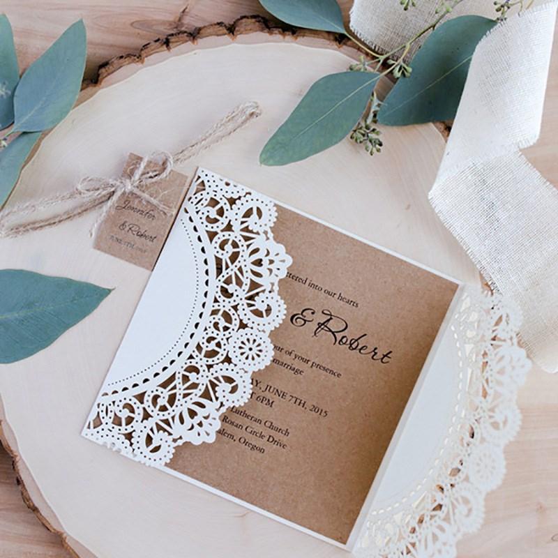 Greeting Cards 50Pcs Laser Cut Wedding Invitations Card Retro Vintage Bridal Shower Decor Gift Kits Event Party Supplies
Greeting Cards 50Pcs Laser Cut Wedding Invitations Card Retro Vintage Bridal Shower Decor Gift Kits Event Party Supplies