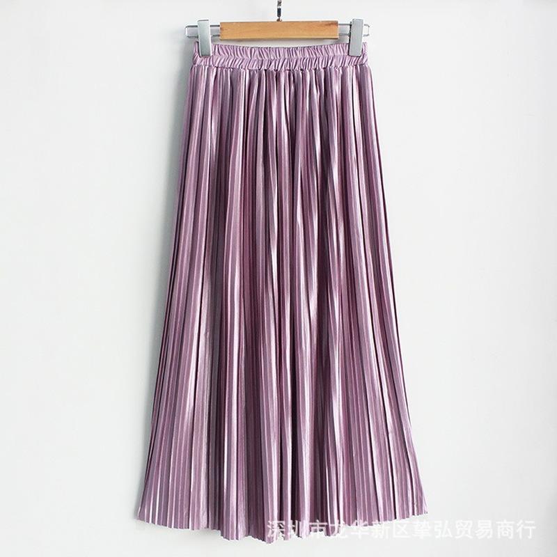 Skirts Spring And Autumn Fashion Women's High Waist Pleated Solid Color Length Elastic Skirt Elegant Plus Size Women Lady 28 Colors, 17
Skirts Spring And Autumn Fashion Women's High Waist Pleated Solid Color Length Elastic Skirt Elegant Plus Size Women Lady 28 Colors, 17
