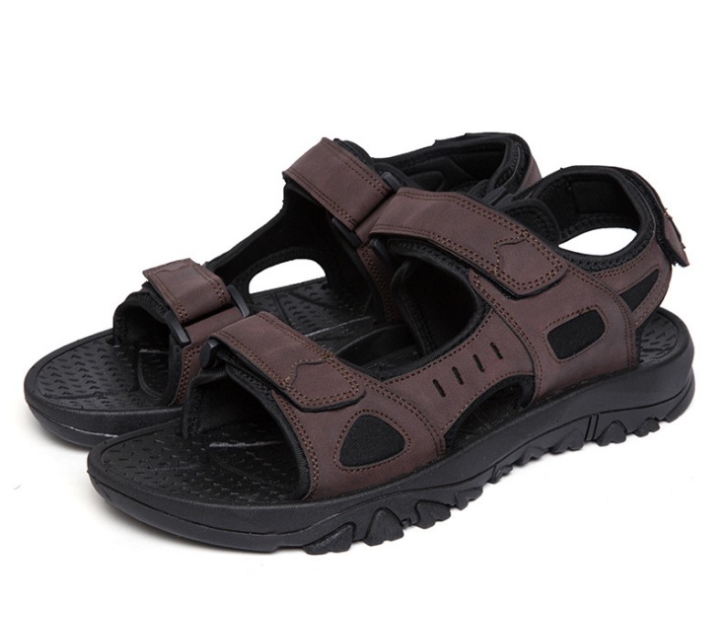 Leather Men's Sandals Summer Quality Slippers Casual Sneakers Outdoor Beach Shoes Walking Flat Shoe, Brown
Leather Men's Sandals Summer Quality Slippers Casual Sneakers Outdoor Beach Shoes Walking Flat Shoe, Brown
