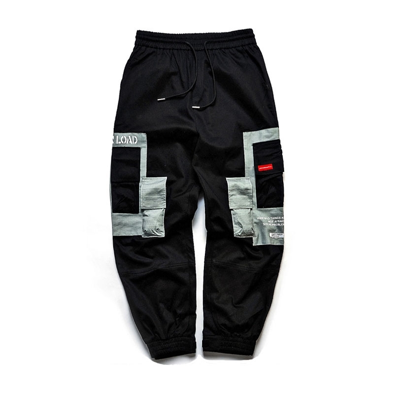 UNCLEDONJM Camo Loose Cargo Pants Mens Baggy Camouflage Trousers Harem Casual Hiphop Fashion Street Male Streetwear Jogger P028 T200422