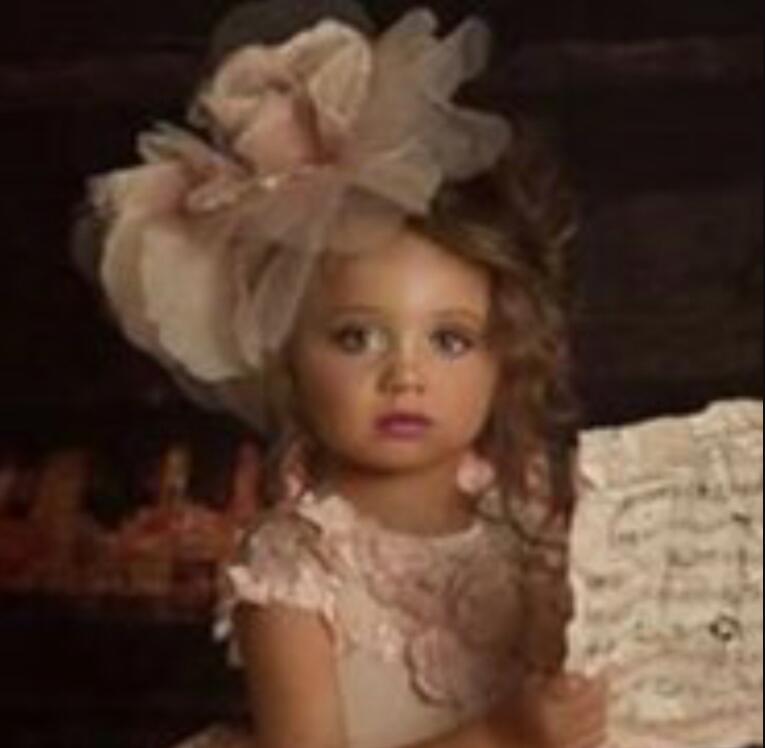 2022 Big 3D Handmade Girl's Head Pieces Tulle Tiers Fashion Flower Girl's Headbands Beautiful Vintage Little Girls' Hair Accessories