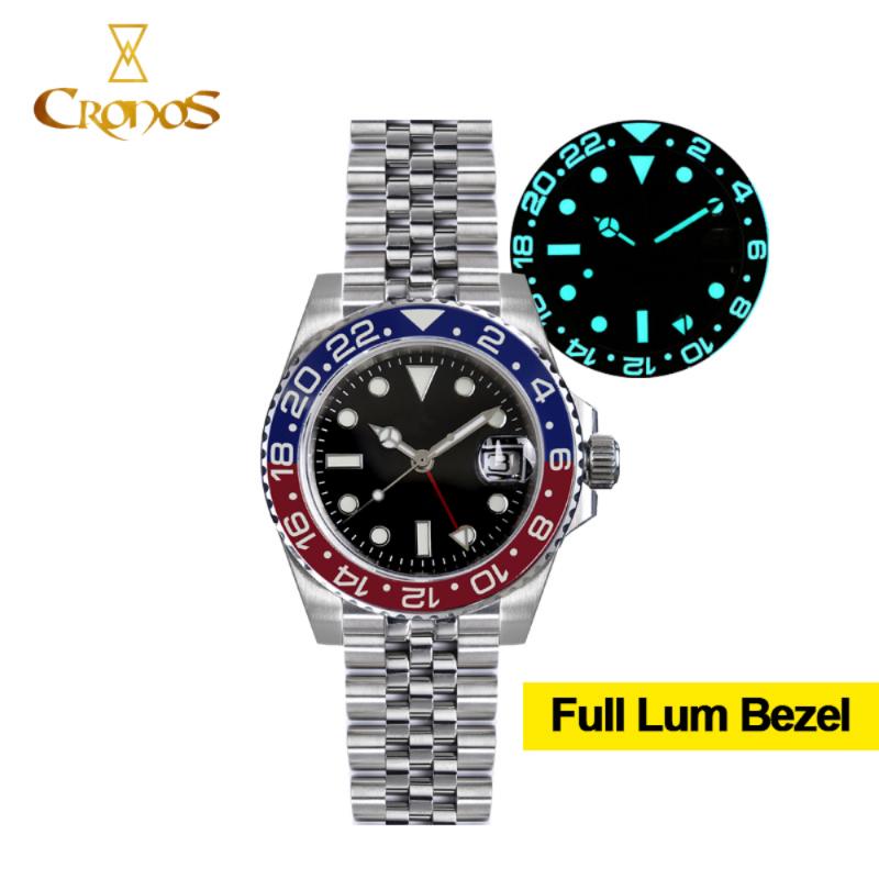 Wristwatches Cronos Water Ghost Diving Automatic Mechanical Men's Watch Two Color Calendar Luminous Sapphire Men Stainless Steel Clock, Green black no logo
Wristwatches Cronos Water Ghost Diving Automatic Mechanical Men's Watch Two Color Calendar Luminous Sapphire Men Stainless Steel Clock, Green black no logo
