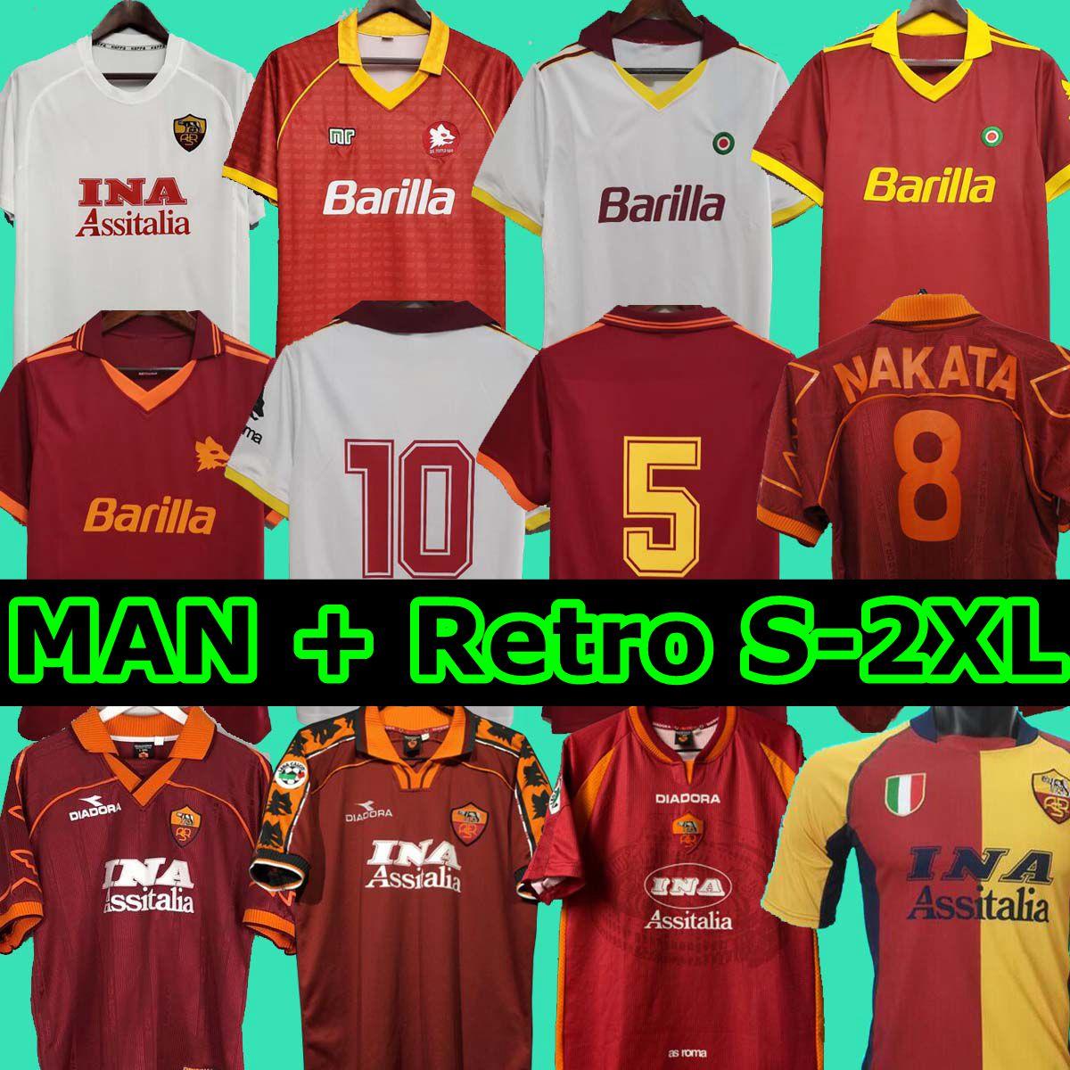 1996 1997 1998 1999 2000 Roma Retro soccer jersey 1992 1994 TOTTI NAKATA BATISTUTA Candela Montella BALBO 91 92 94 rome Maglia da calcio, Black;yellow
1996 1997 1998 1999 2000 Roma Retro soccer jersey 1992 1994 TOTTI NAKATA BATISTUTA Candela Montella BALBO 91 92 94 rome Maglia da calcio, Black;yellow