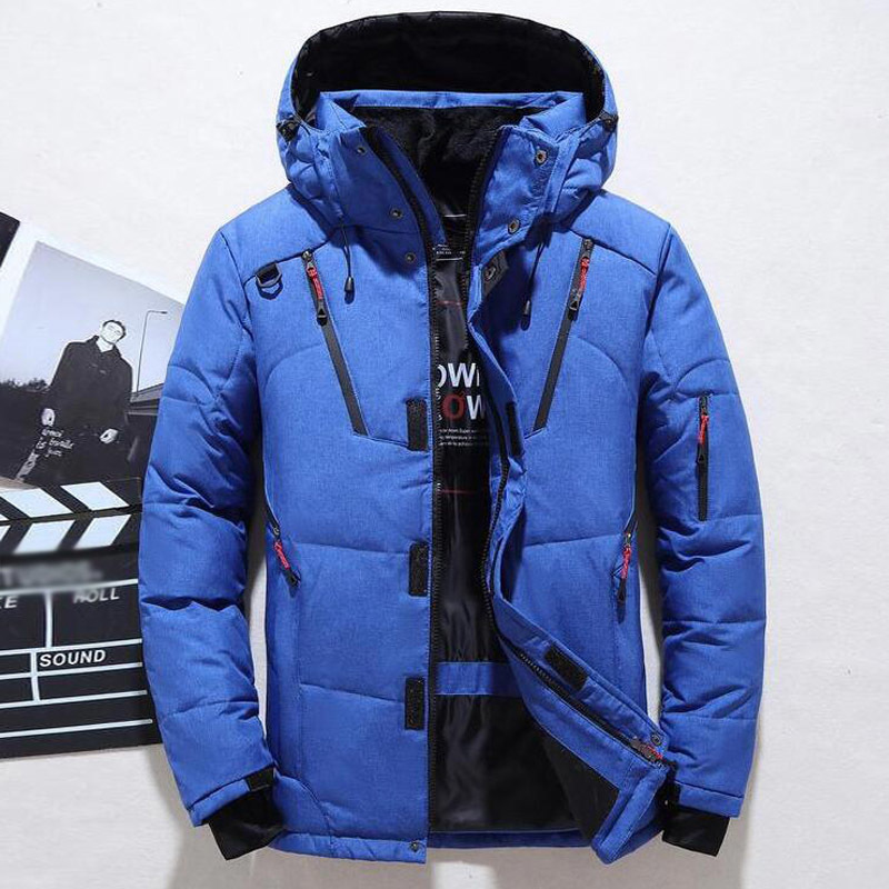 down jacket men casual fashion winter thick jacket for men Hooded windbreaker white duck down coat male waterproof clothes 201225