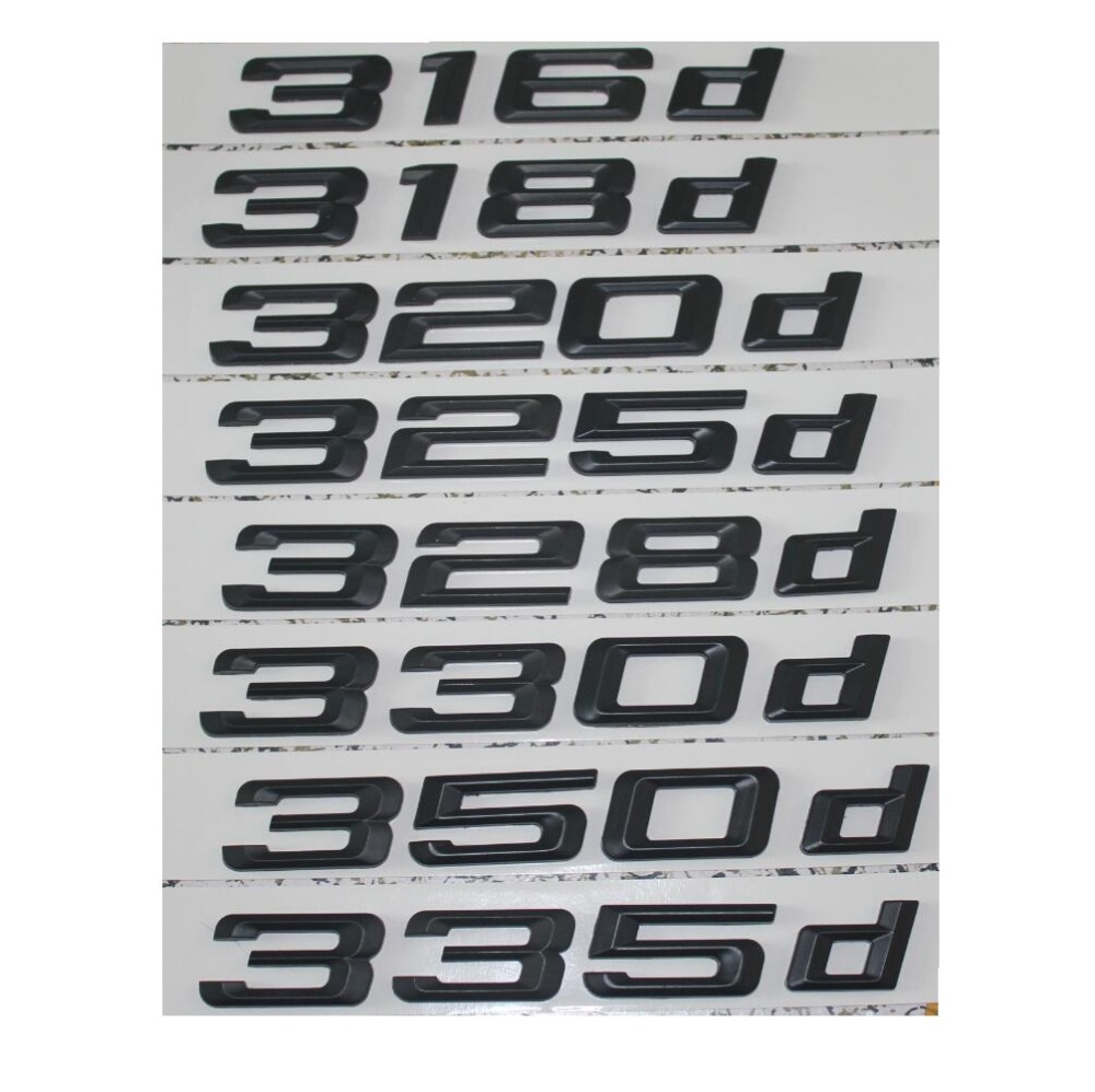 Black 316d 318d 320d 325d 328d 330d 335d Car Emblem Emblems Rear Number Letters Badges for BMW 3 series E90 E46 E91 E92 E93 F30
Black 316d 318d 320d 325d 328d 330d 335d Car Emblem Emblems Rear Number Letters Badges for BMW 3 series E90 E46 E91 E92 E93 F30