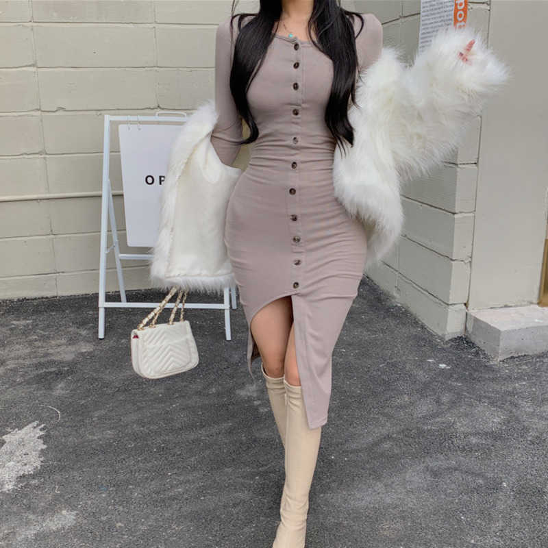 WOMENGAGA Dress Female Sexy Temperament Tight Package Hip Short Spring Summer Tops Slim Long Sleeve Bottom Dresses P8KW 210603, Gray
WOMENGAGA Dress Female Sexy Temperament Tight Package Hip Short Spring Summer Tops Slim Long Sleeve Bottom Dresses P8KW 210603, Gray