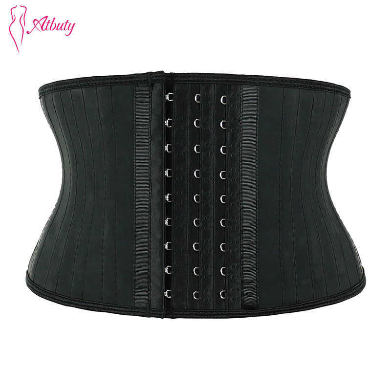 Atbuty Latex Waist Trainer Short Torso 7 Inches Underbust Corset 25 Steel Bone Smooth Cincher Body Shaper Tummy Control NBW1943B Q0819
Atbuty Latex Waist Trainer Short Torso 7 Inches Underbust Corset 25 Steel Bone Smooth Cincher Body Shaper Tummy Control NBW1943B Q0819