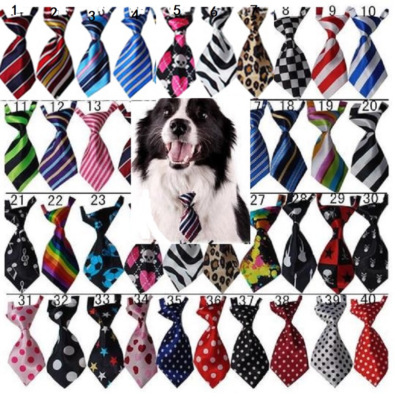 120pc/lot Pet puppy Dog Apparel Bow Ties Cat Neckties Grooming Supplies 6 model Y1025