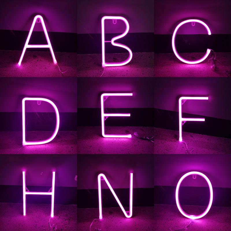 Strings Pink Alphabet Led Neon Letter Sign Room Decor For Wall Hanging Battery USB Operated Fairy Garland Wedding Xmas Party Decoration
Strings Pink Alphabet Led Neon Letter Sign Room Decor For Wall Hanging Battery USB Operated Fairy Garland Wedding Xmas Party Decoration