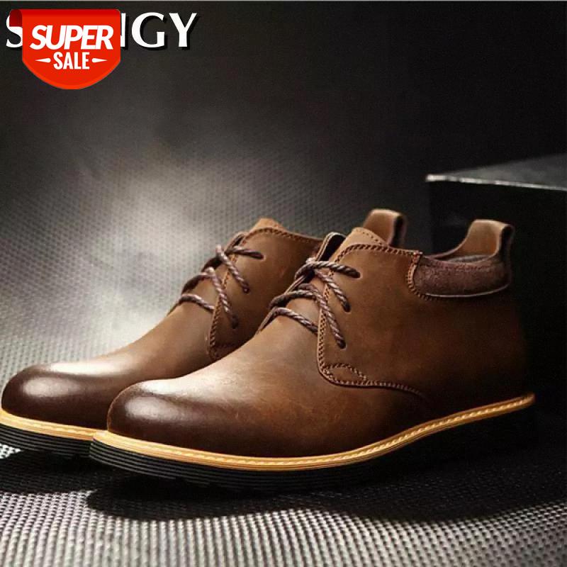 New Men Leisure Boots Fashion Genuine Leather Ankle Boots Men Winter Fur Western Casual Laceup Outdoor Zapatos #Ff5y
New Men Leisure Boots Fashion Genuine Leather Ankle Boots Men Winter Fur Western Casual Laceup Outdoor Zapatos #Ff5y