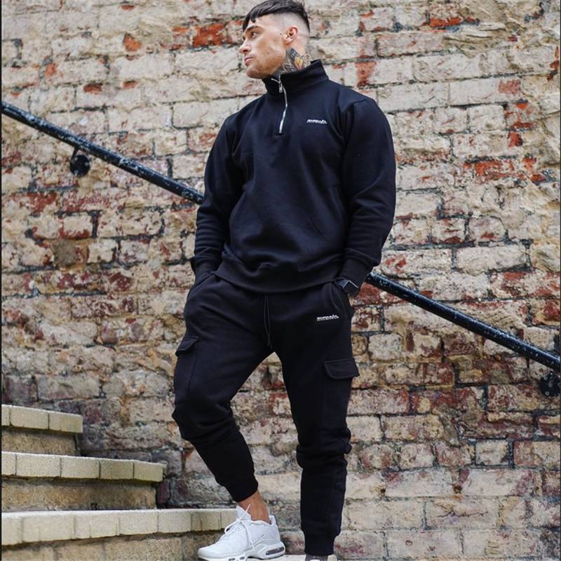 2021 New Men's Fitness Sets Print Man Fashion Casual Tracksuits Two-piece Patchwork Chest Pocket Sports Pants Suits Sn6i, Black1
2021 New Men's Fitness Sets Print Man Fashion Casual Tracksuits Two-piece Patchwork Chest Pocket Sports Pants Suits Sn6i, Black1