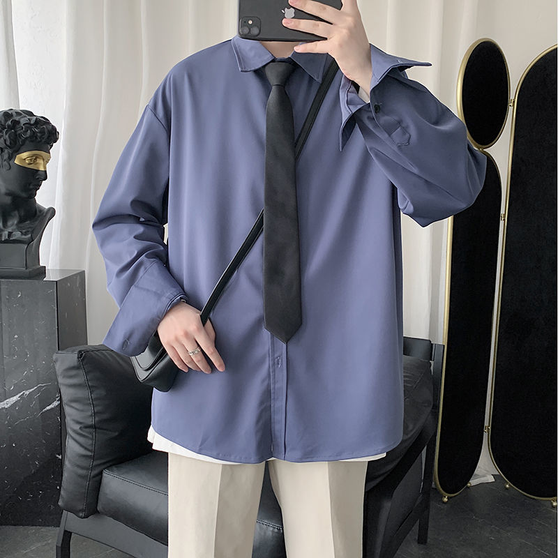 2021 New Men's Solid Color Blue Long-sleeved Hawaiian Shirt Camisa Masculina Mens Cotton Clothes Fashion French Cuff Shirts -5xl Mj6u, Black
2021 New Men's Solid Color Blue Long-sleeved Hawaiian Shirt Camisa Masculina Mens Cotton Clothes Fashion French Cuff Shirts -5xl Mj6u, Black