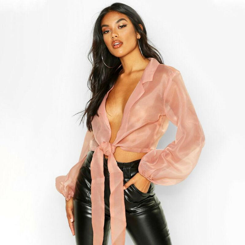 Women' Blouses & Shirts Brand Lace Solid Long Sleeves Mesh Sheer Crop Top Sexy Short Shirt Blouse Outfits Plus Size, Black
Women' Blouses & Shirts Brand Lace Solid Long Sleeves Mesh Sheer Crop Top Sexy Short Shirt Blouse Outfits Plus Size, Black
