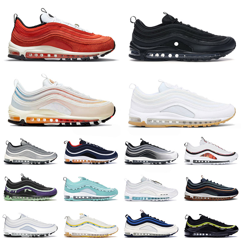 High Quality Sports Air Airmaxs Max 97 Running Shoes Mens Women First Use Triple Black The Future White Gum Satan Tropical Twist 97s Trainer
High Quality Sports Air Airmaxs Max 97 Running Shoes Mens Women First Use Triple Black The Future White Gum Satan Tropical Twist 97s Trainer