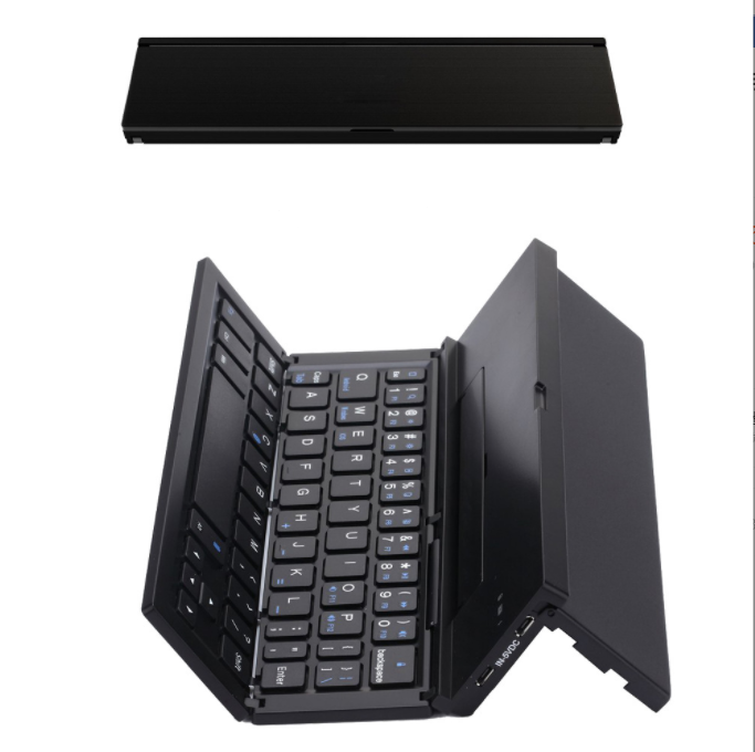 Ultra Thin Portable Three Fold Wireless Bluetooth Keyboard Mobile Phone Tablet IPad Universal Folding Mini Keyboard
Ultra Thin Portable Three Fold Wireless Bluetooth Keyboard Mobile Phone Tablet IPad Universal Folding Mini Keyboard
