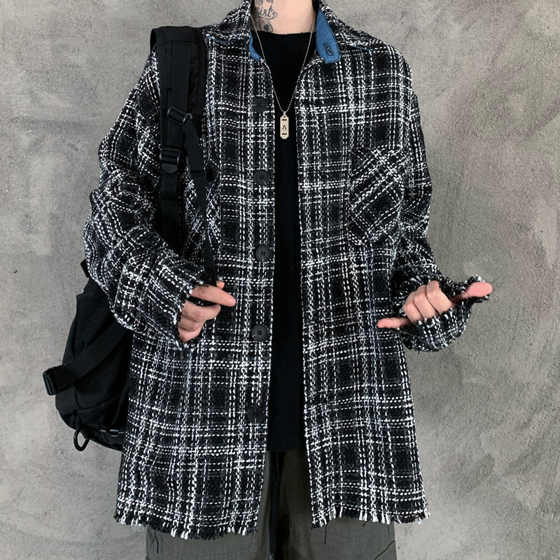 2021 New Men's Fashion Trend Woolen Blends Plaid Printing Thick Material Coats Streetwear Bomber Jacket Black Color Outerwear M- Rgl4, Picture color
2021 New Men's Fashion Trend Woolen Blends Plaid Printing Thick Material Coats Streetwear Bomber Jacket Black Color Outerwear M- Rgl4, Picture color