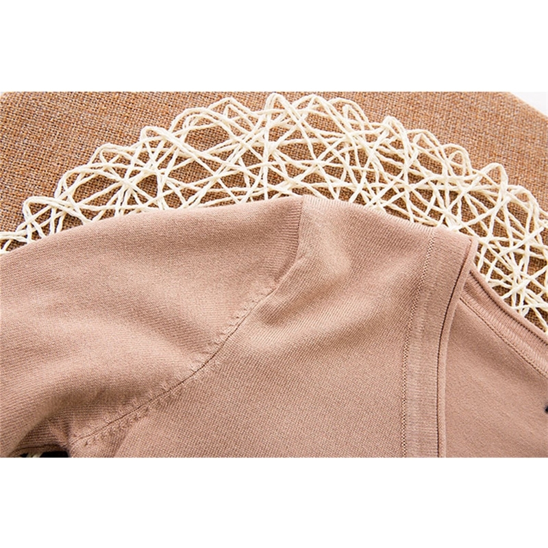 ARDLTME Knitting Cardigan Women Coat Solid 27 Color Spring and Autumn Fashion VNeck Long Sleeve Croche Knit Sweater Coat Tops T200319